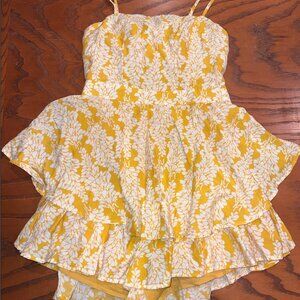 NWOT Selfie Leslie Romper Yellow | Size M
